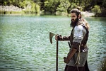 man, knight, warrior, axe, armor, battle, medieval, bearded man, viking, long beard, barbarian, historical, fantasy, ancient, warrior, viking, viking, viking, viking, viking